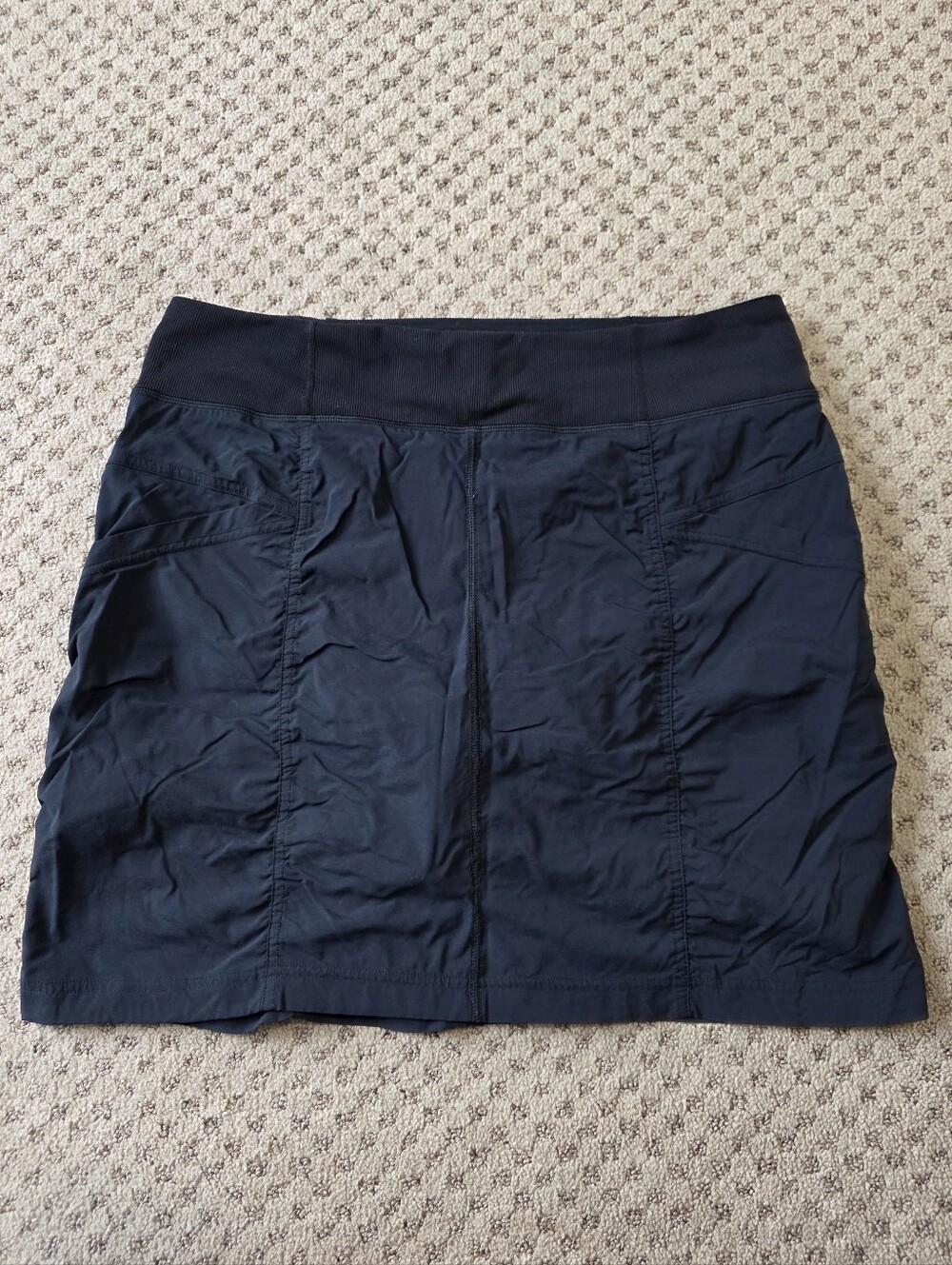 Prana Black Stretch Pull-On Skort